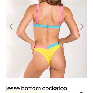 Oneone swim - color block Jesse bottoms in Cockatoo